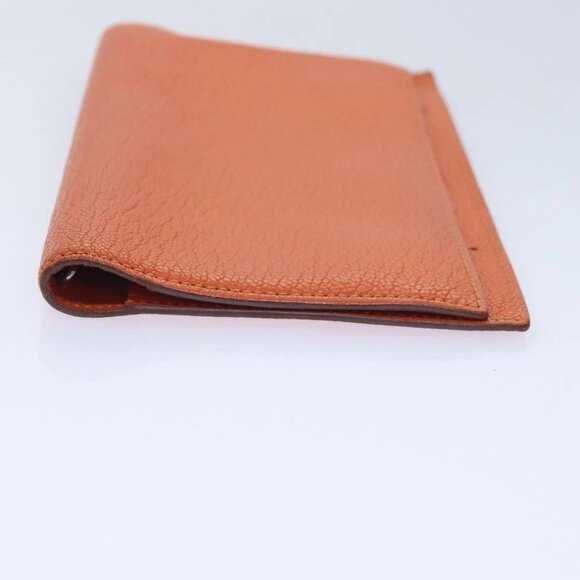 HERMES Agenda Vision Day Planner Cover Leather Orange Silver - Picture 6 of 16